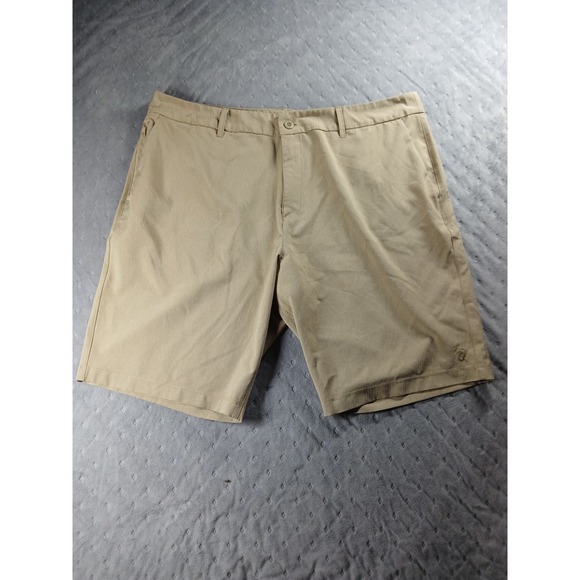 Hang Ten Other - Hang Ten Men's 40 Khaki Hybrid Golf Shorts Tan Stretch Flat Front